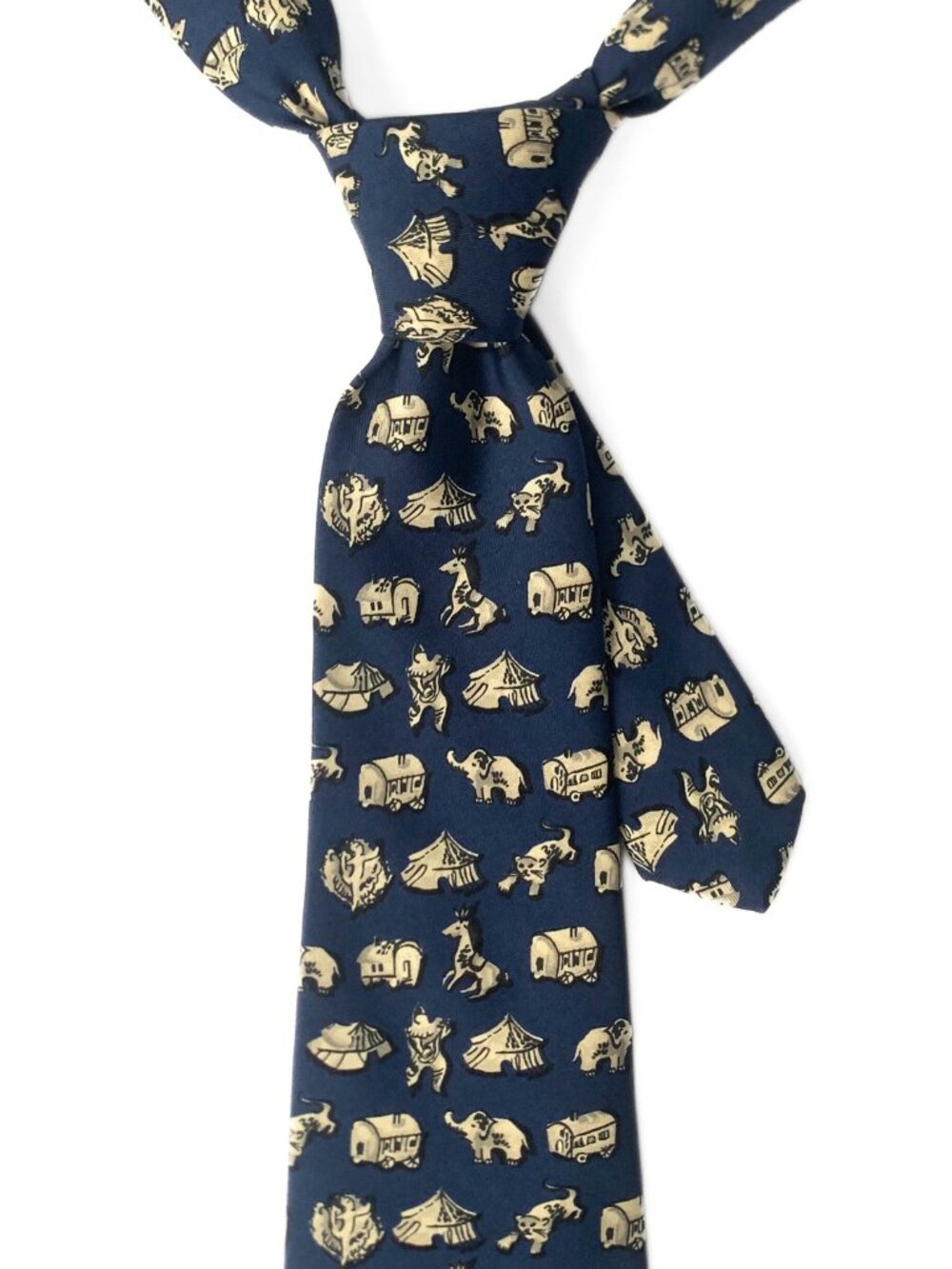 Salvatore Ferragamo Animal Circus Patterned Tie